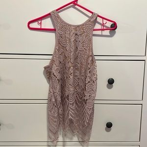 Express Halter Lace Tank